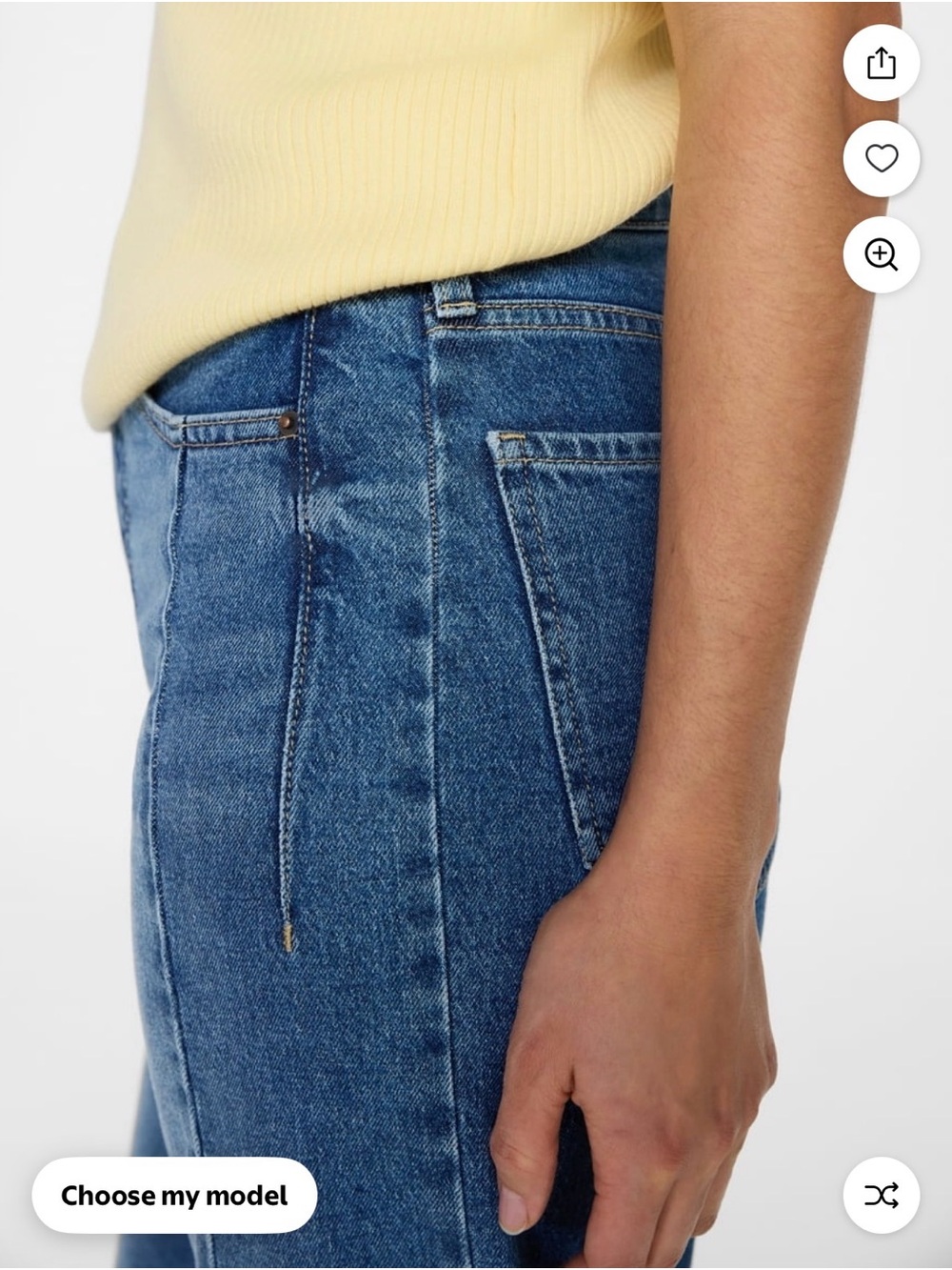 Time and Tru Women's High Rise Barrel Jeans, 28" Inseam, Sizes 0 - Picture 3 of 5